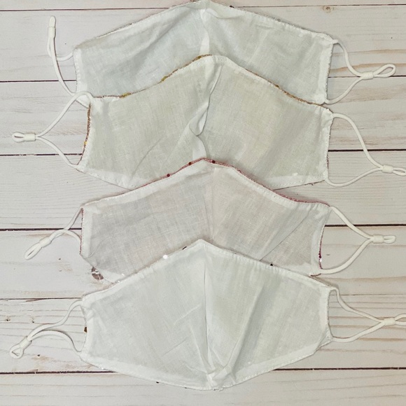 🔥4/$20🔥 Mesh Sequined Adjustable Face Masks - Picture 3 of 7